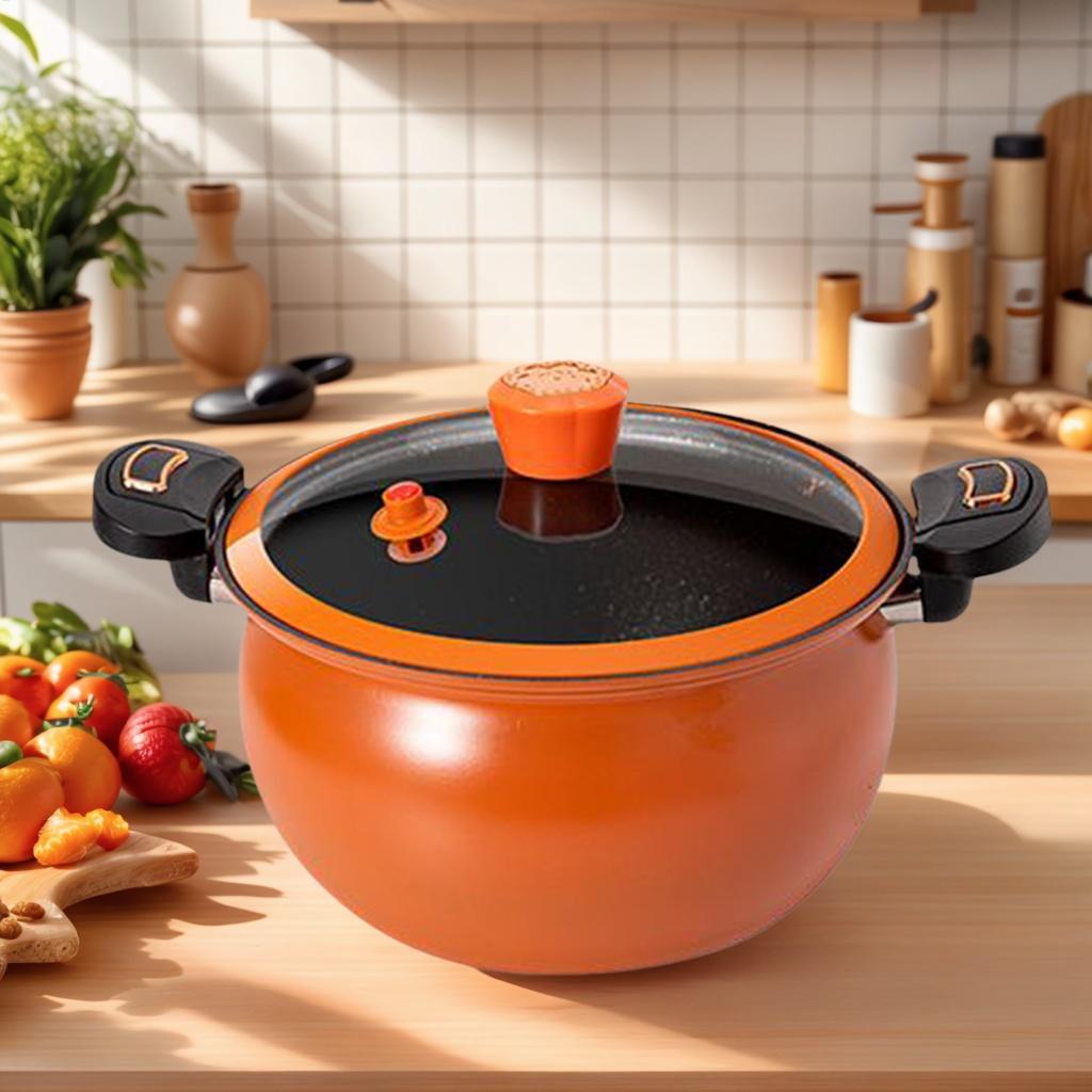 Home Cooking Fast Foods - Schnellkochtopf zum Schmoren, schnell aufheizend, antihaftbeschichtet,