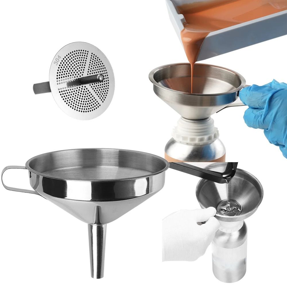 Home Cooking Help - Edelstahltrichter mit breiter Öffnung und abnehmbarem