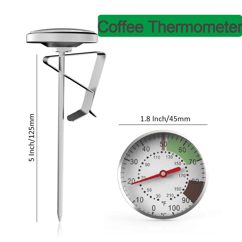 Home Cooking Help - 0-100 ° C Lebensmittelthermometer Edelstahl Kaffee