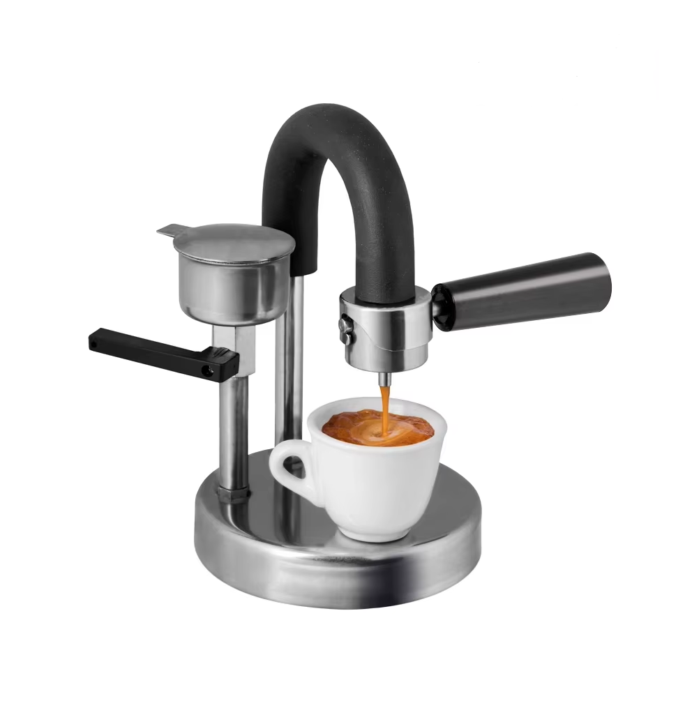 Home Cooking In Italian - Italienische Kamira Edelstahl Moka-Kanne Motorisierte Kaffeemaschine