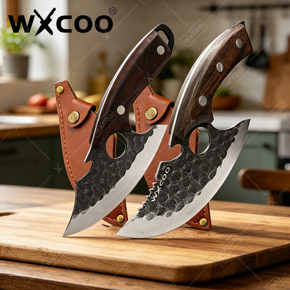 Home Cooking Help - WXCOO Professionelles Metzgermesser mit Langlebiger Scheide,