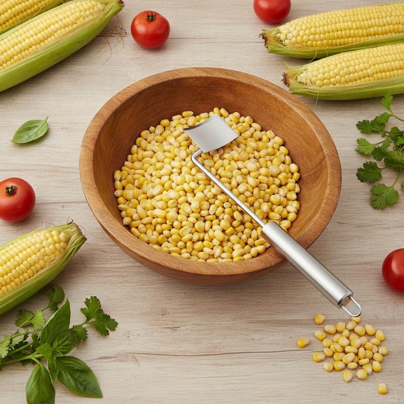 Home Cooking Restaurant - Edelstahl-Maisentkerner mit Scharfer Klinge, Wiederverwendbares Küchengerät