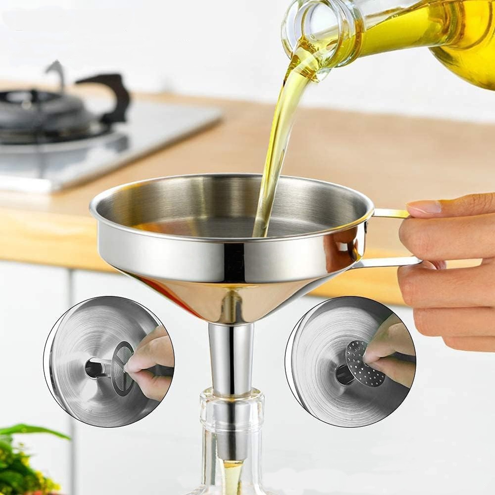 1 Stück Edelstahl-Öltrichter m – Home Cooking Help Bewertung und Preis