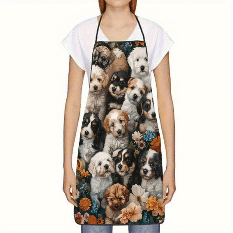 Hunde-Blumen-Themen-Schürze Un – Home Cooking For Dogs Bewertung und Preis