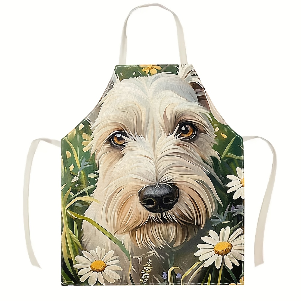 Niedliche Weiße Hundeschürze,  – Home Cooking For Dogs Bewertung und Preis