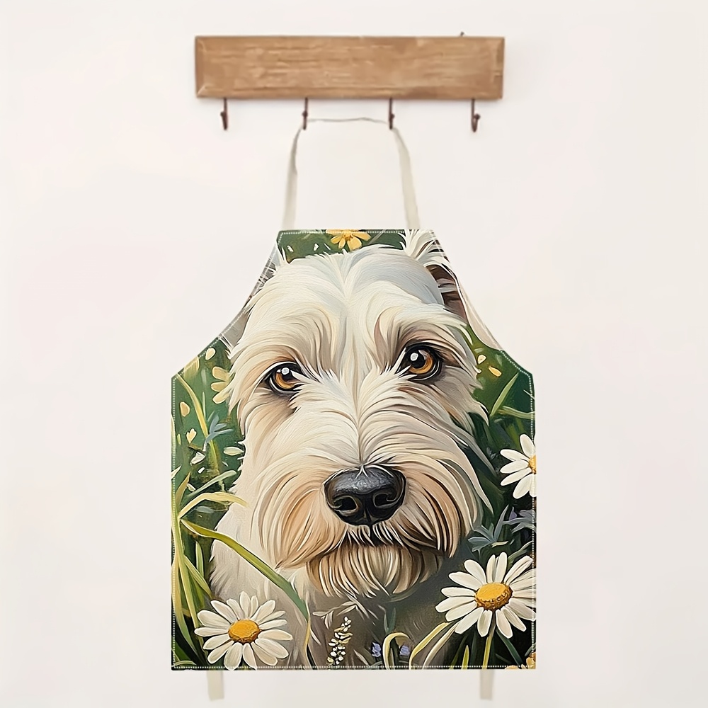 Niedliche Weiße Hundeschürze,  – Home Cooking For Dogs Bewertung und Preis