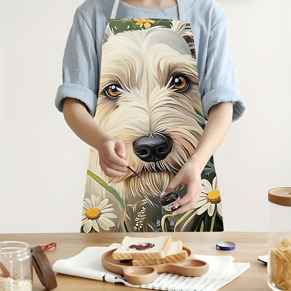 Niedliche Weiße Hundeschürze,  – Home Cooking For Dogs Bewertung und Preis