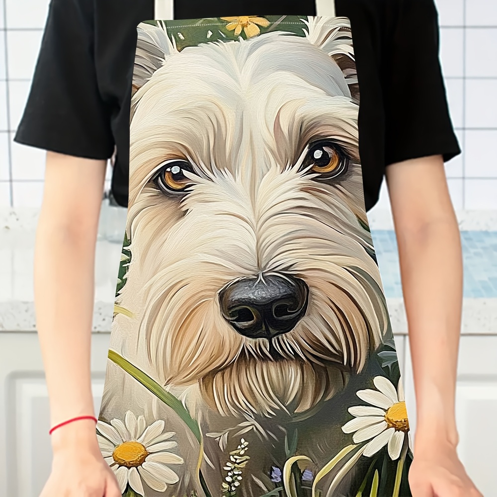 Niedliche Weiße Hundeschürze,  – Home Cooking For Dogs Bewertung und Preis