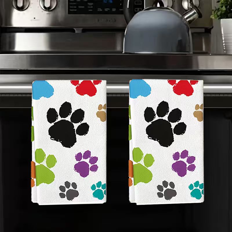 2 Stück, bunte Küchentücher mi – Home Cooking For Dogs Bewertung und Preis